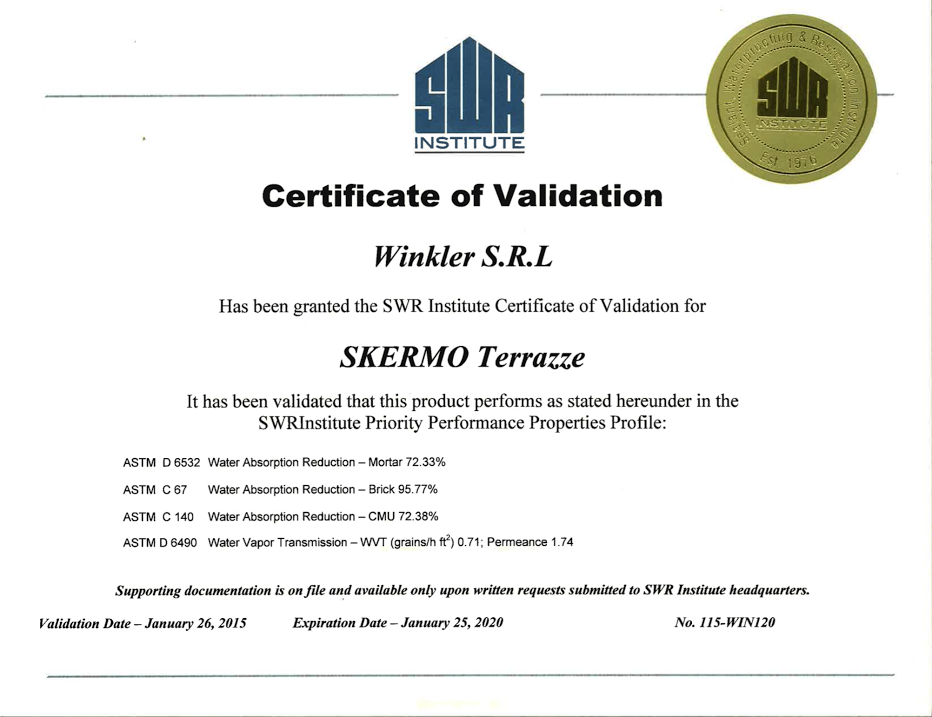 certificate SWR 1 - Winkler certificate SWR 1 photo - Winkler