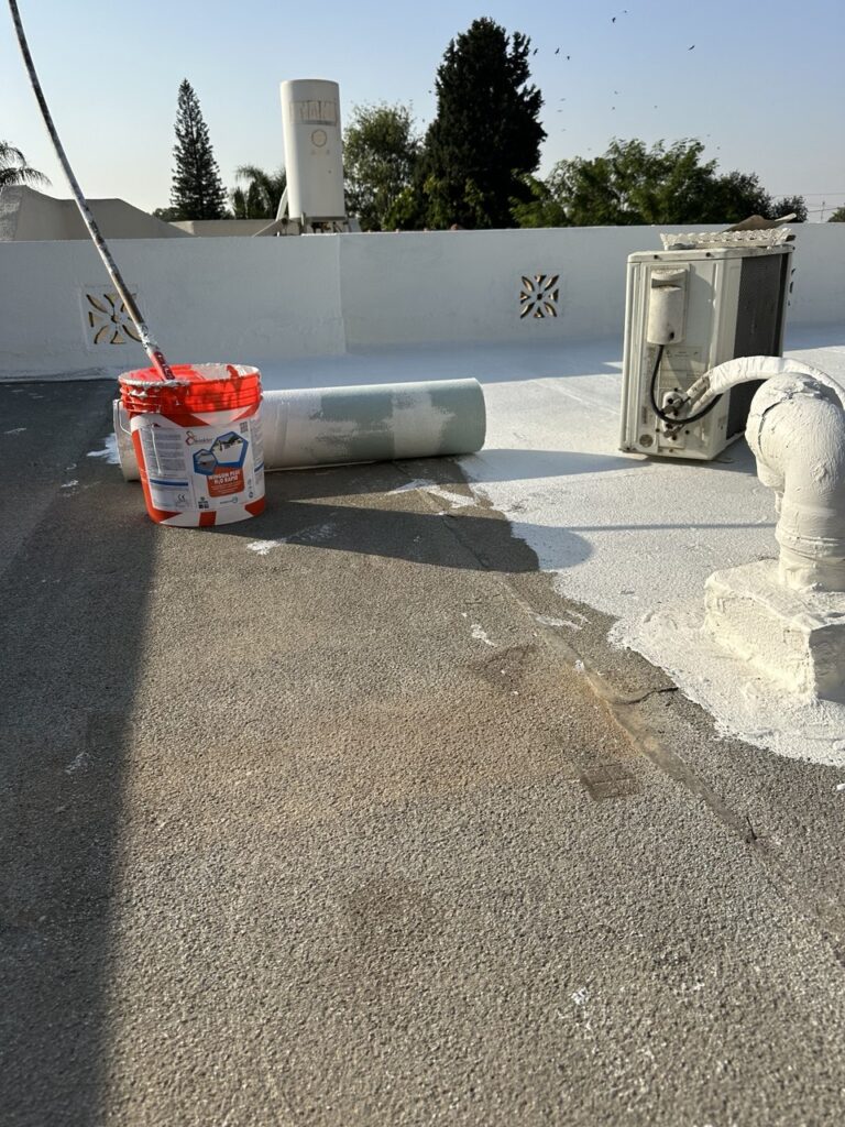 3 1 - Winkler חומר איטום ווינגום רפיד עם ארג השריון ווינטכנו מט מיושם על יריעות ביטומניות