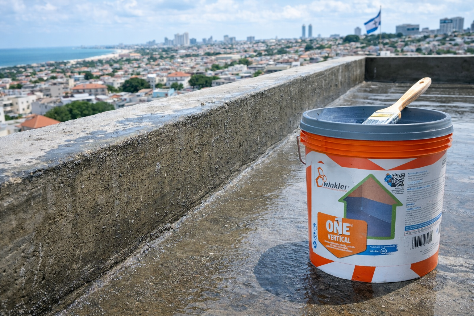 וון ורטיקל-חומר איטום לתשתית לחה או רטובה