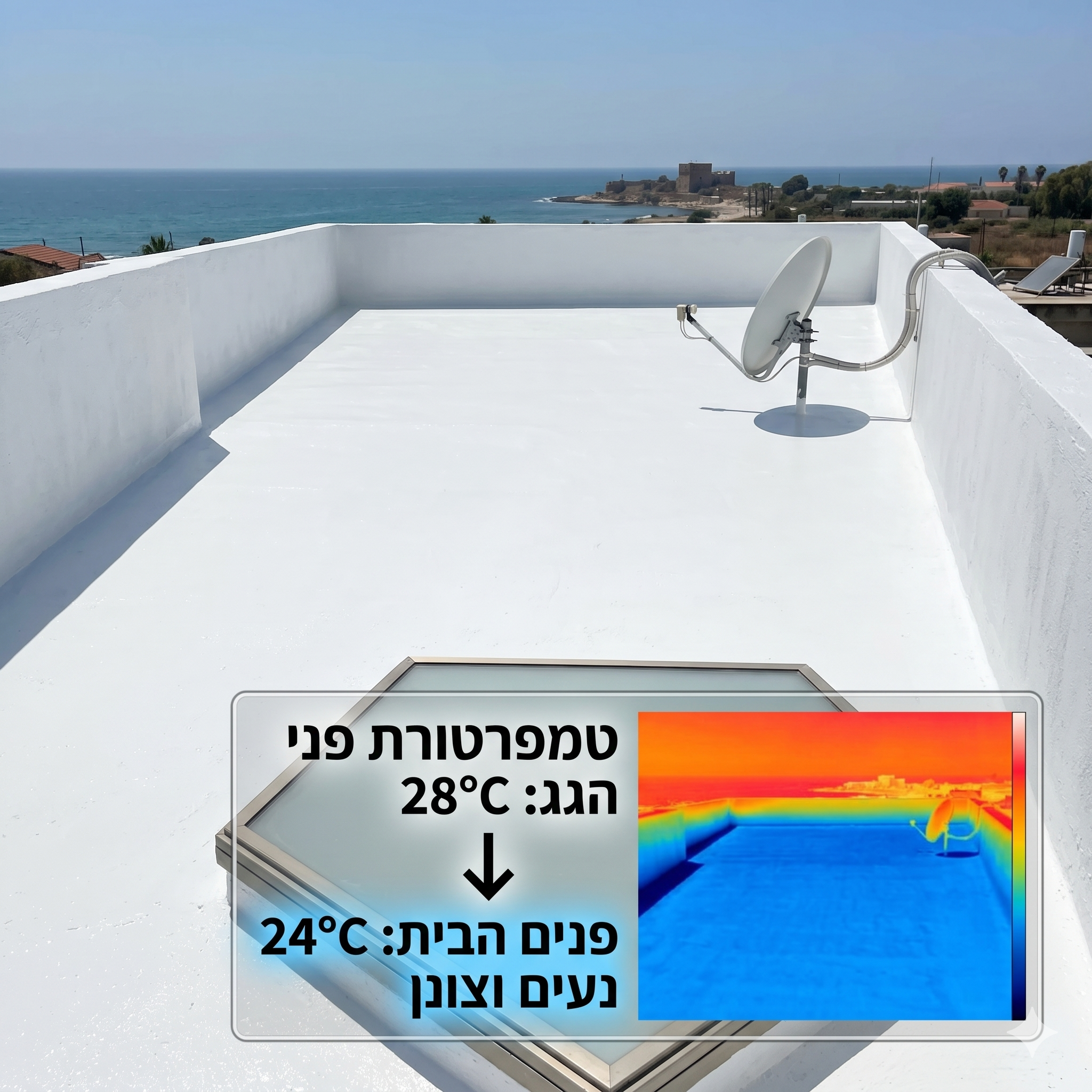 איטום והלבנת גג עם חומרי האיטום של ווינקלר